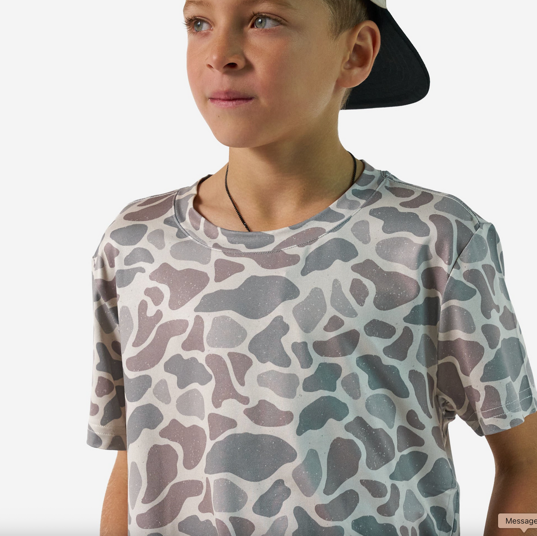 Classic Deer Camo Youth Go To Tee - Burlebo
