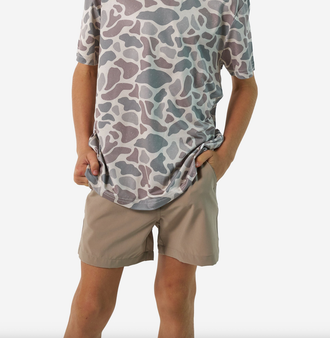 Classic Deer Camo Youth Go To Tee - Burlebo