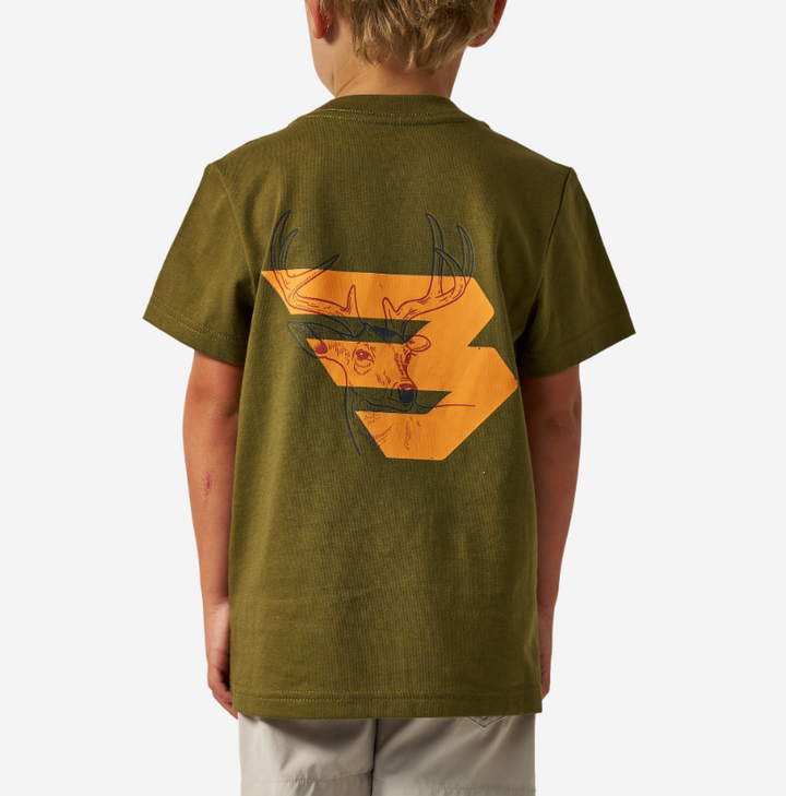Hunter Green & Orange Deer T-Shirt - Burlebo