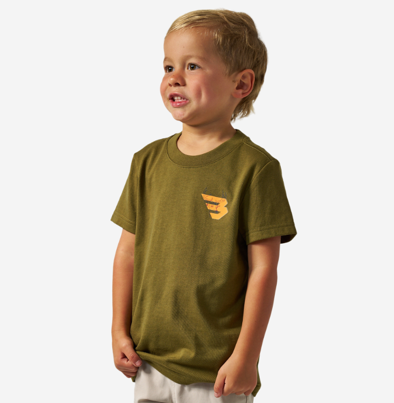 Hunter Green & Orange Deer T-Shirt - Burlebo