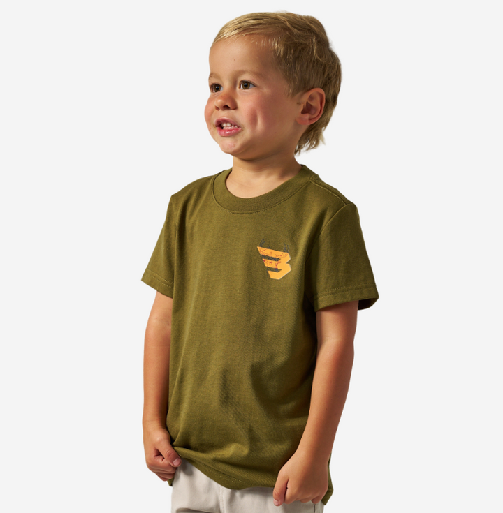 Hunter Green & Orange Deer T-Shirt - Burlebo