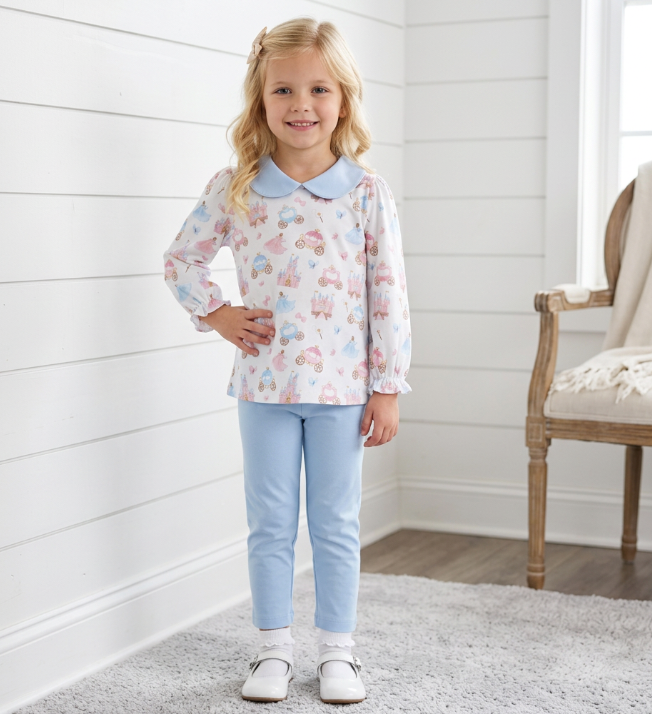 Princess & Castles Pima Legging Set - Baby Loren