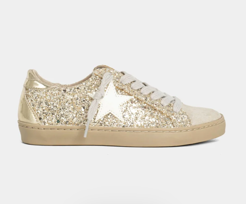 Golden Glitter Sneaker - ShuShop