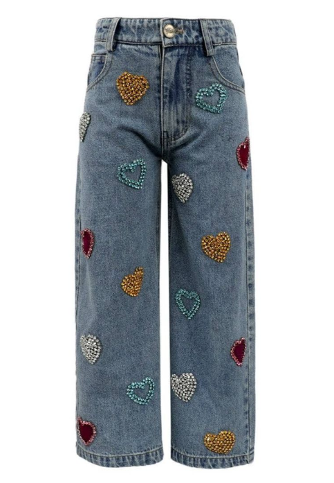 Gems Rainbow Heart Jeans - Lola & The Boys