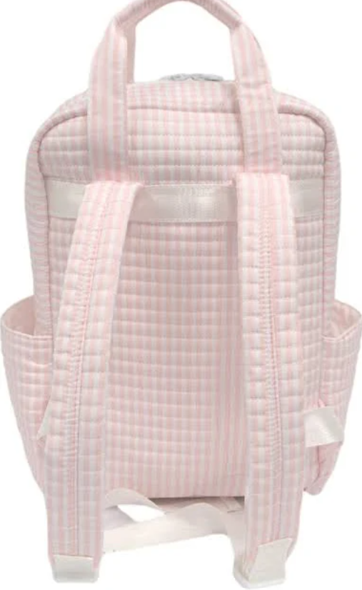 Quilted Pimlico Stripe Pink Diaper Bag Bundle (3 Piece) - TRVL