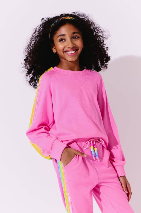 Pink Rainbow Sequin Set - Lola & The Boys