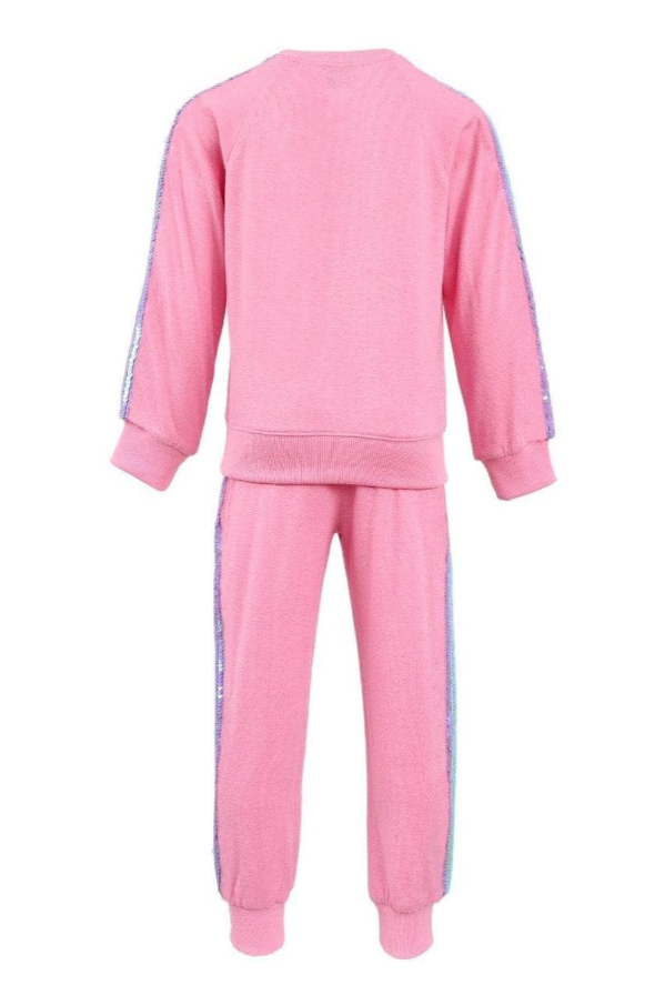 Pink Rainbow Sequin Set - Lola & The Boys