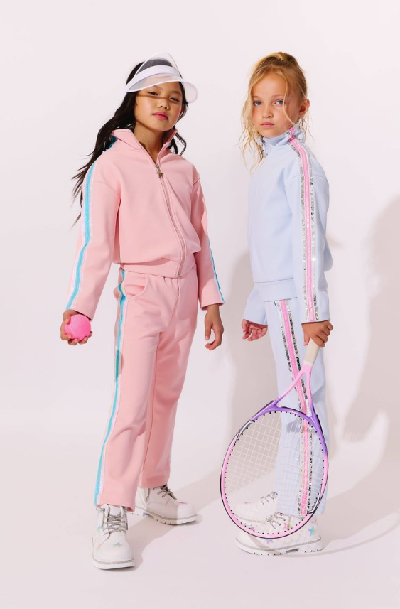 Rainbow Stripe Soft Scuba Tracksuit - Lola & The Boys