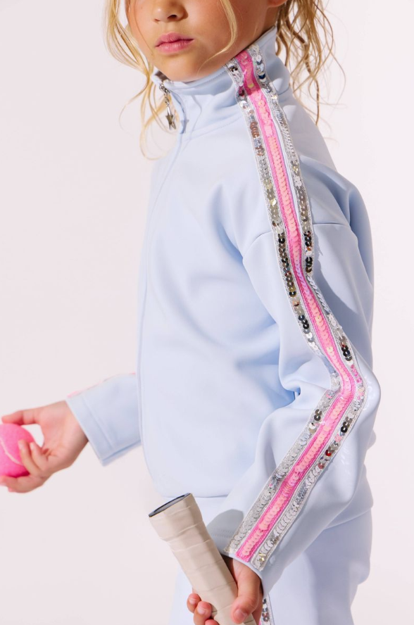 Rainbow Stripe Soft Scuba Tracksuit - Lola & The Boys