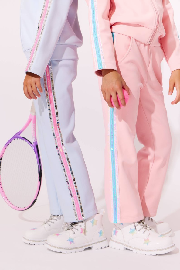Rainbow Stripe Soft Scuba Tracksuit - Lola & The Boys