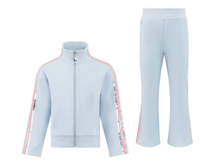 Rainbow Stripe Soft Scuba Tracksuit - Lola & The Boys