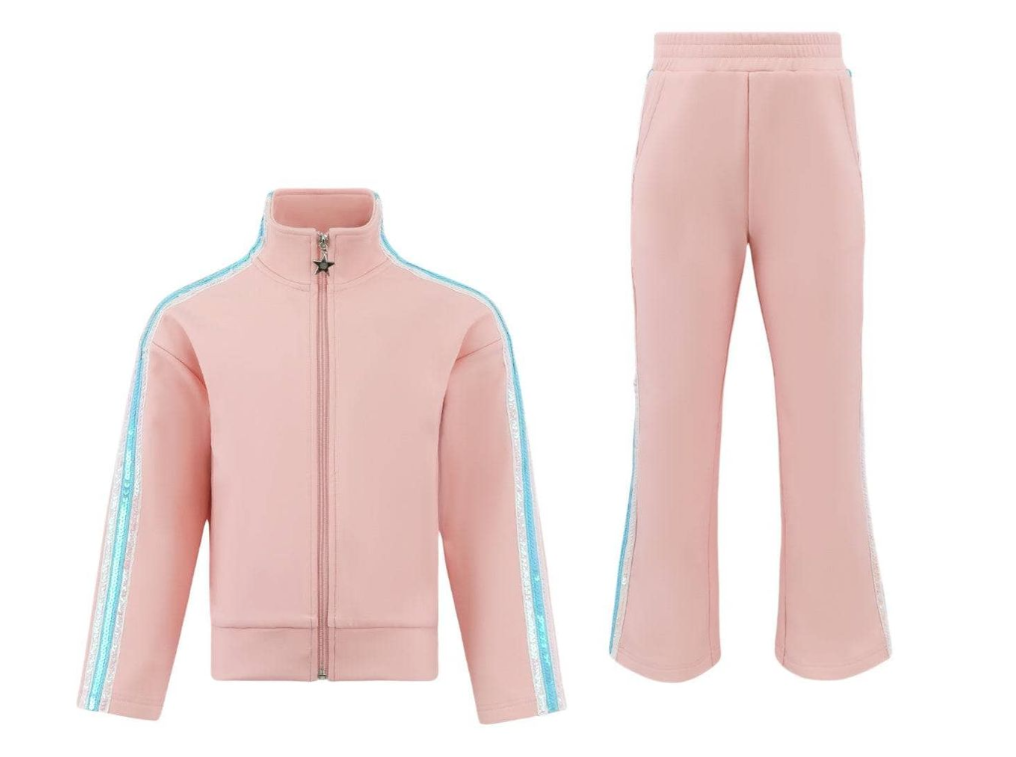 Rainbow Stripe Soft Scuba Tracksuit - Lola & The Boys