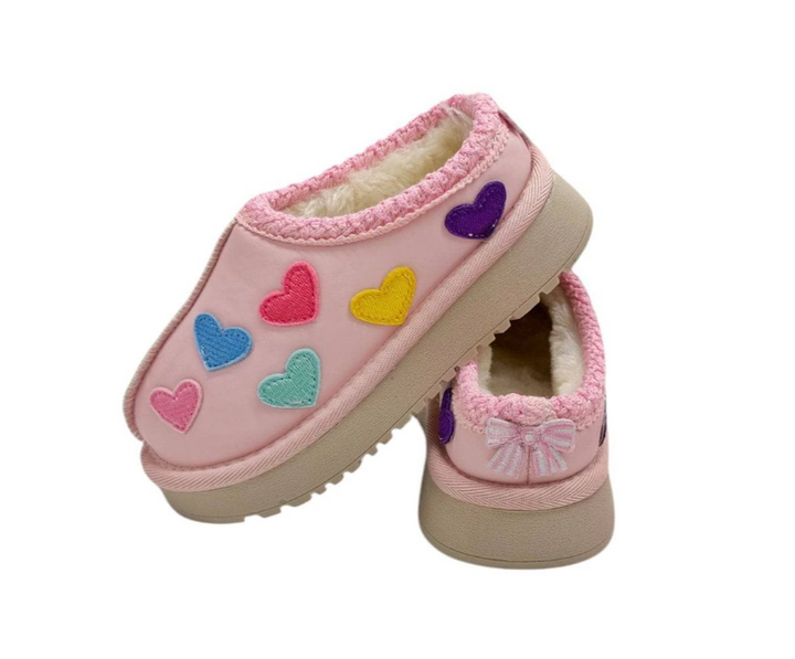Heart Sherpa Booties - Lola & The Boys