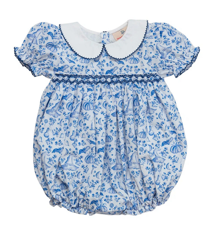 Halloween Toile Smocked Bubble - Smockingbird