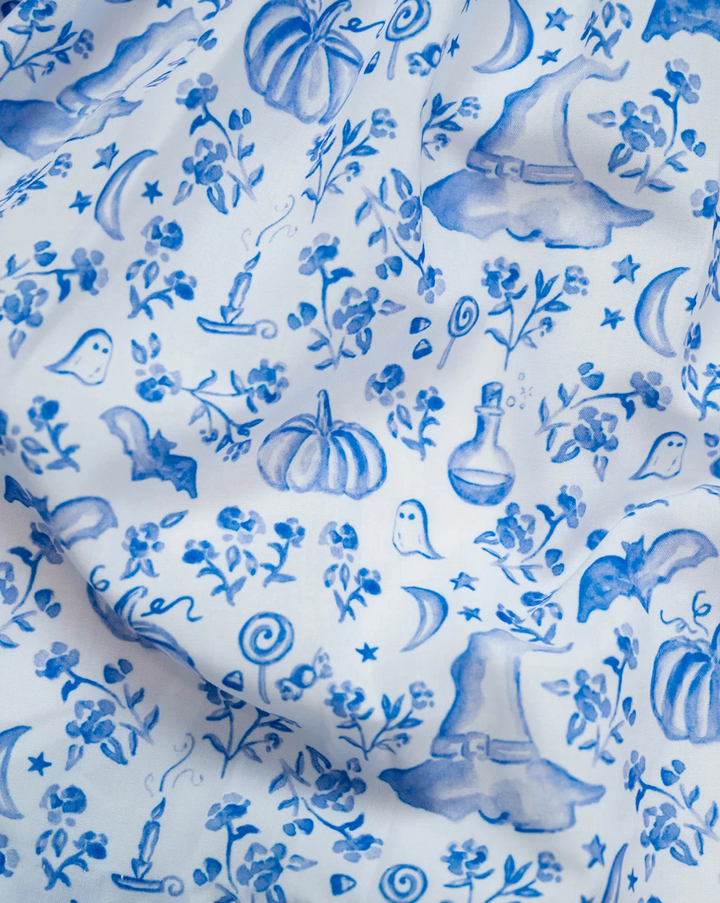 Halloween Toile Smocked Bubble - Smockingbird