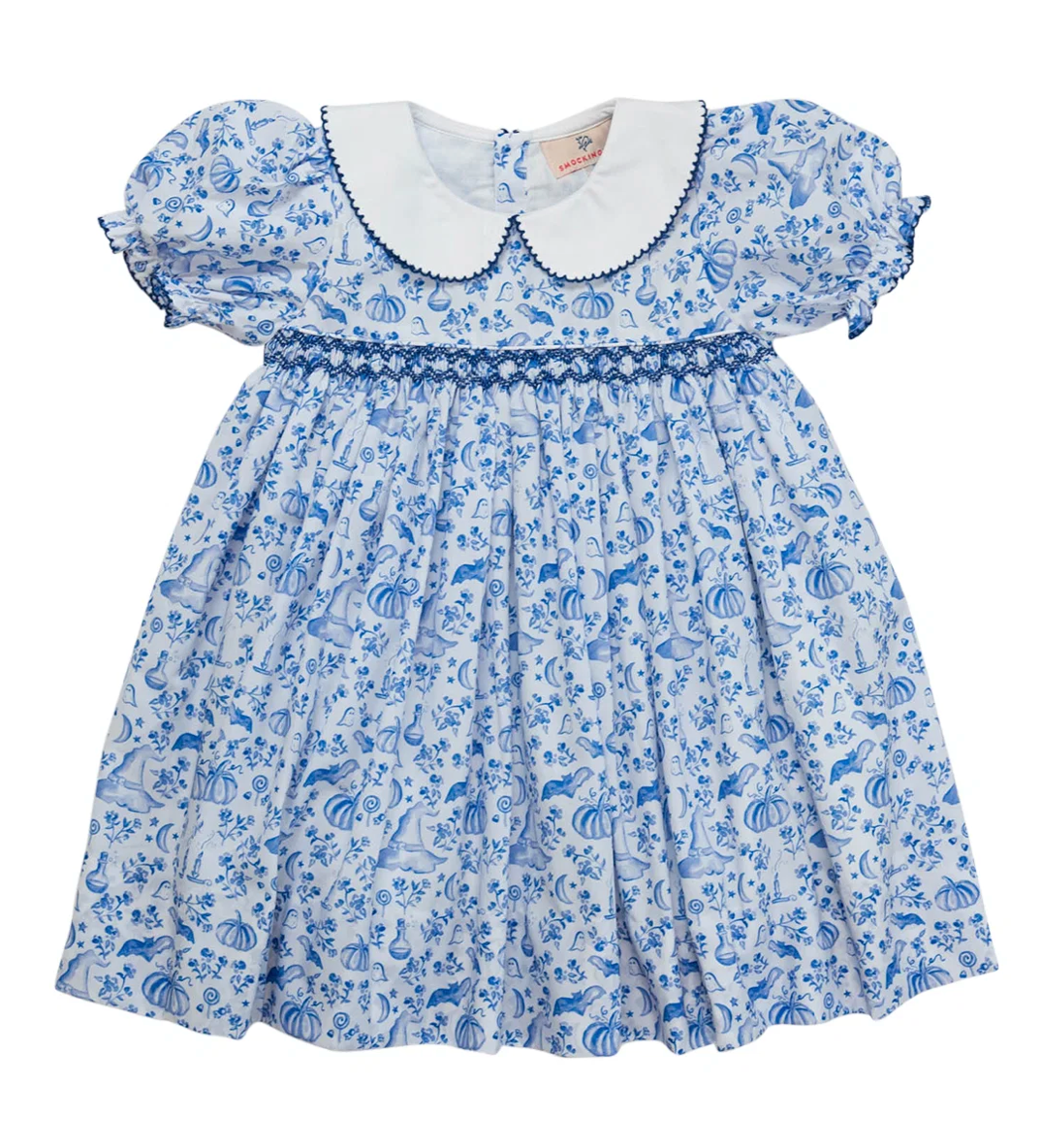 Halloween Toile Smocked Dress | 3T | Classic Toddler Clothing