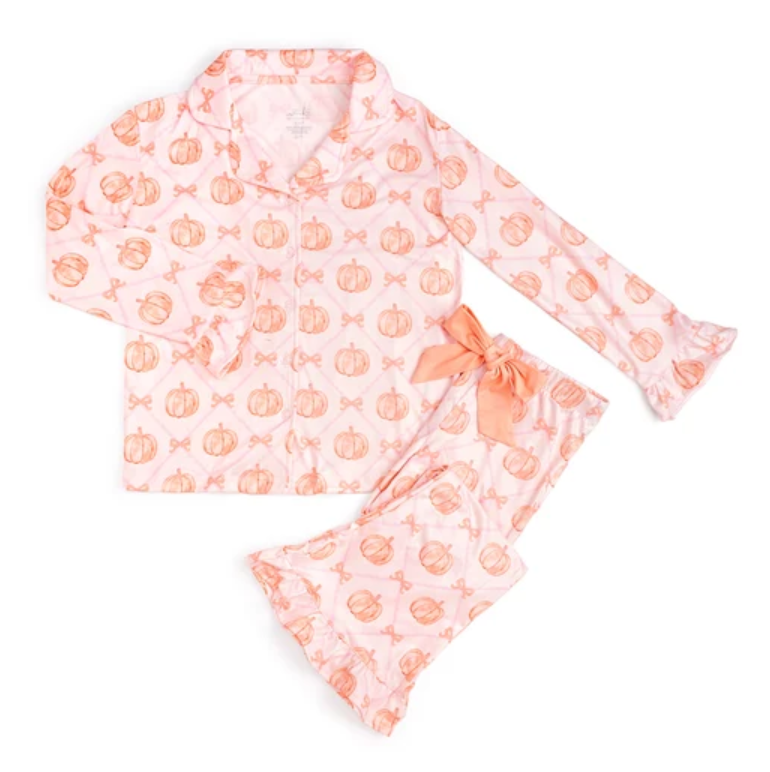 Pumpkin Trellis Pajama Set - Sweet Wink
