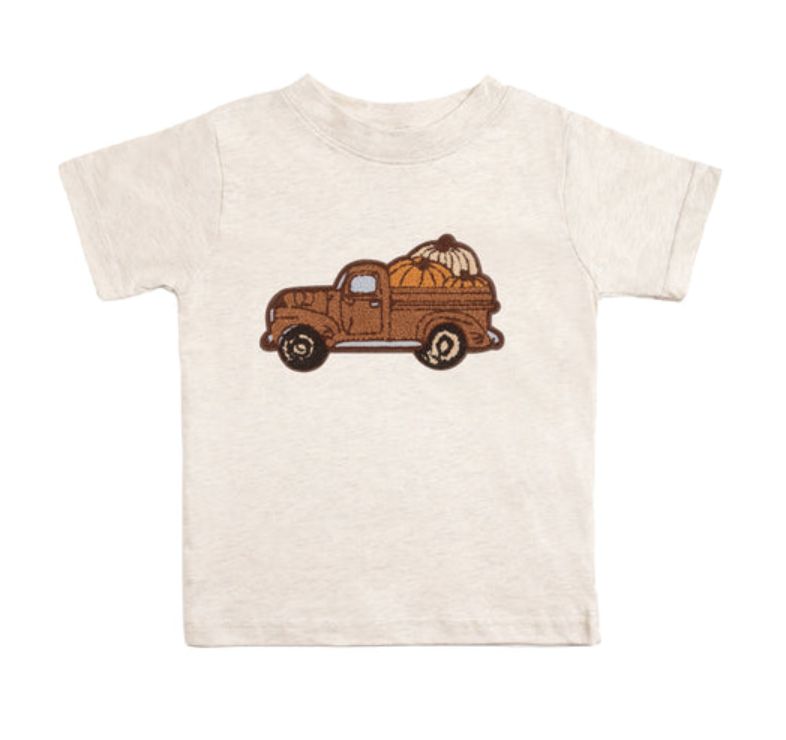 Fall Truck Patch Short Sleeve T-Shirt - Sweet Wink