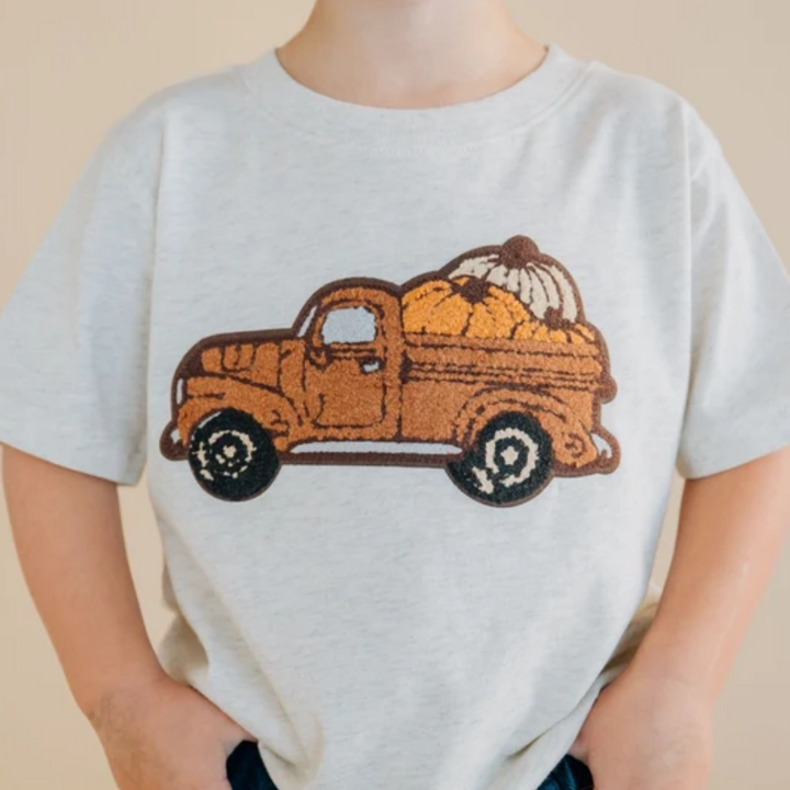 Fall Truck Patch Short Sleeve T-Shirt - Sweet Wink