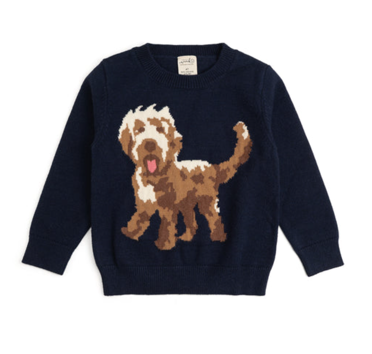 Vintage Puppy Sweater - Sweet Wink