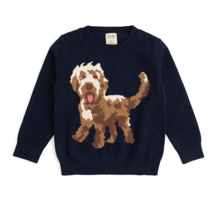 Vintage Puppy Sweater - Sweet Wink