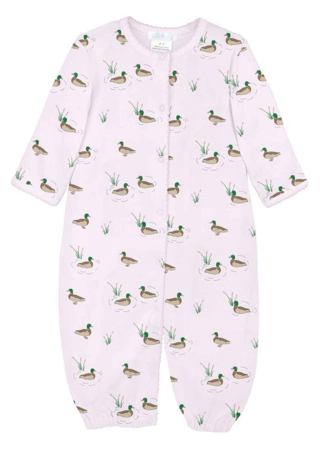 Pink Pima Ducks Converter Gown - LydaBaby