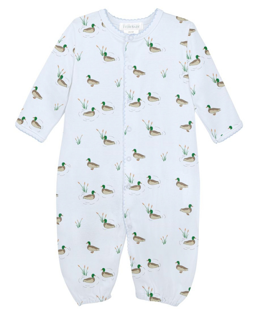 Blue Pima Ducks Converter Gown - LydaBaby