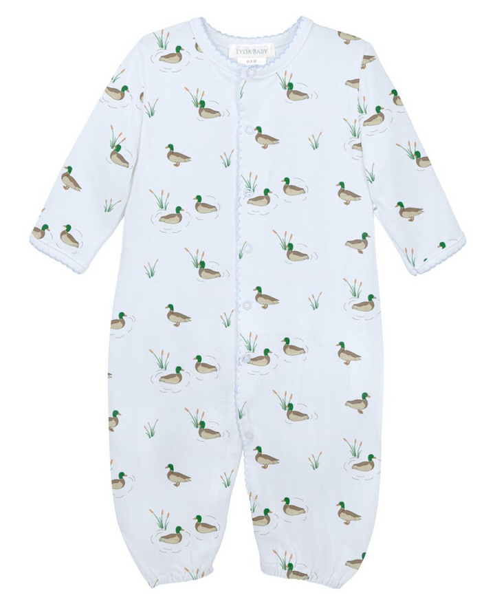 Blue Pima Ducks Converter Gown - LydaBaby