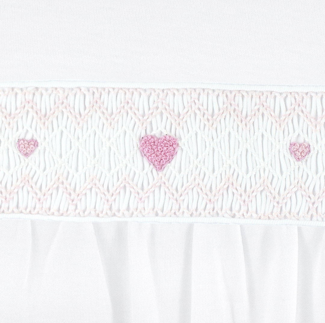 Smocked Amour Pima Footie - LydaBaby