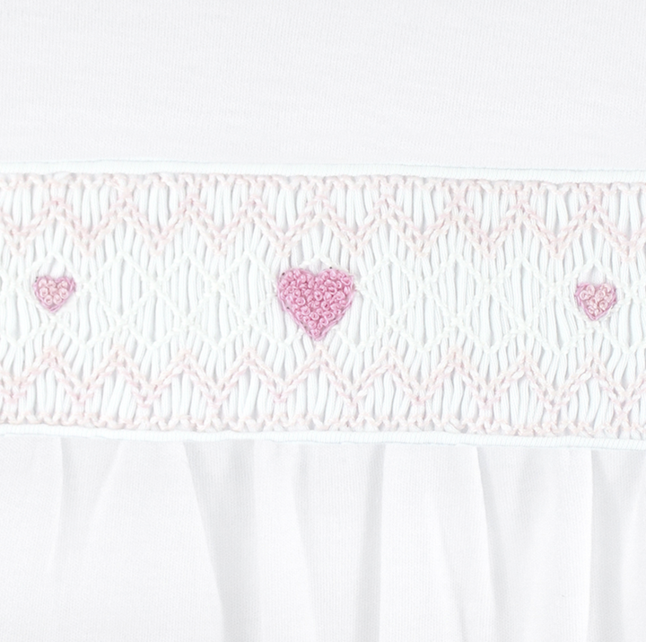 Smocked Amour Pima Footie - LydaBaby