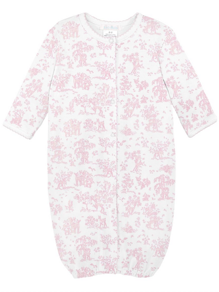 Pink Fawn Toile Converter Gown - LydaBaby