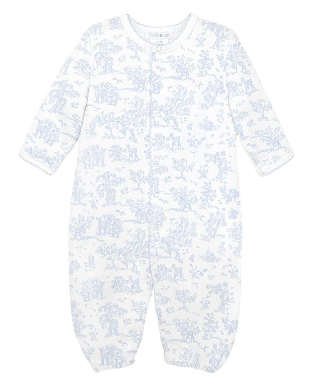 Blue Fawn Toile Converter Gown - LydaBaby