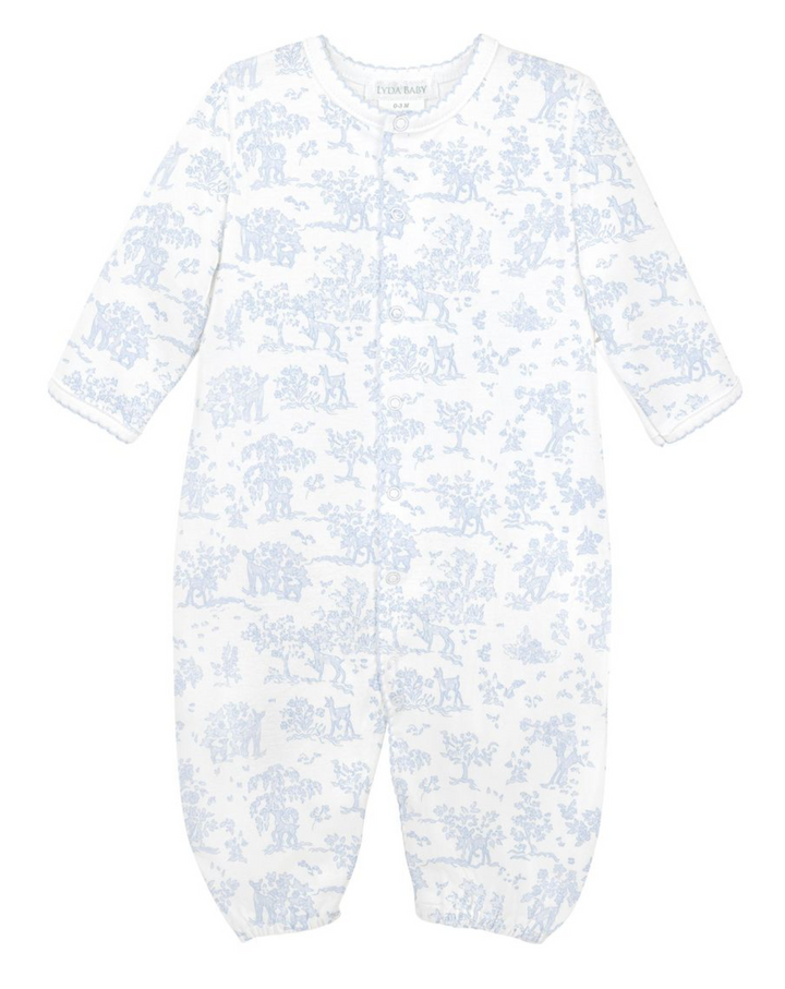 Blue Fawn Toile Converter Gown - LydaBaby