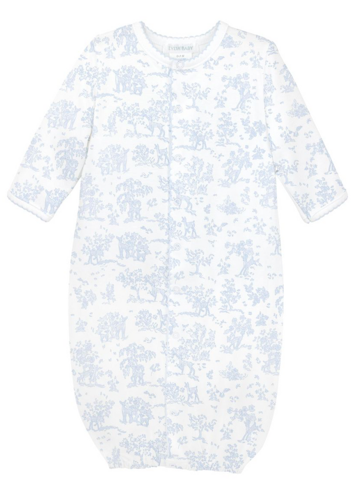 Blue Fawn Toile Converter Gown - LydaBaby
