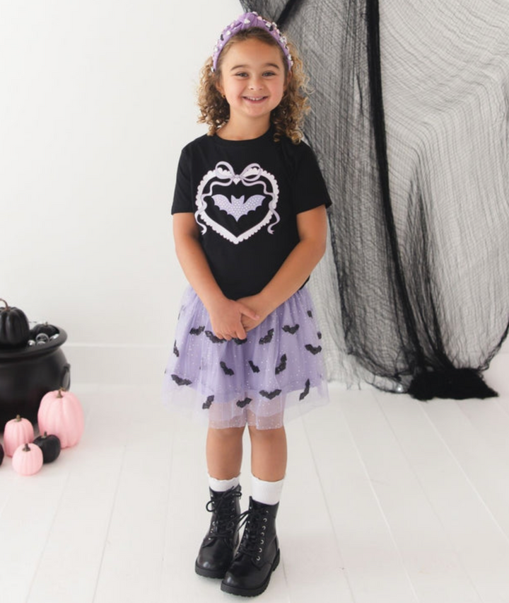 SEQUIN BAT HALLOWEEN TUTU SKIRT - Sweet Wink