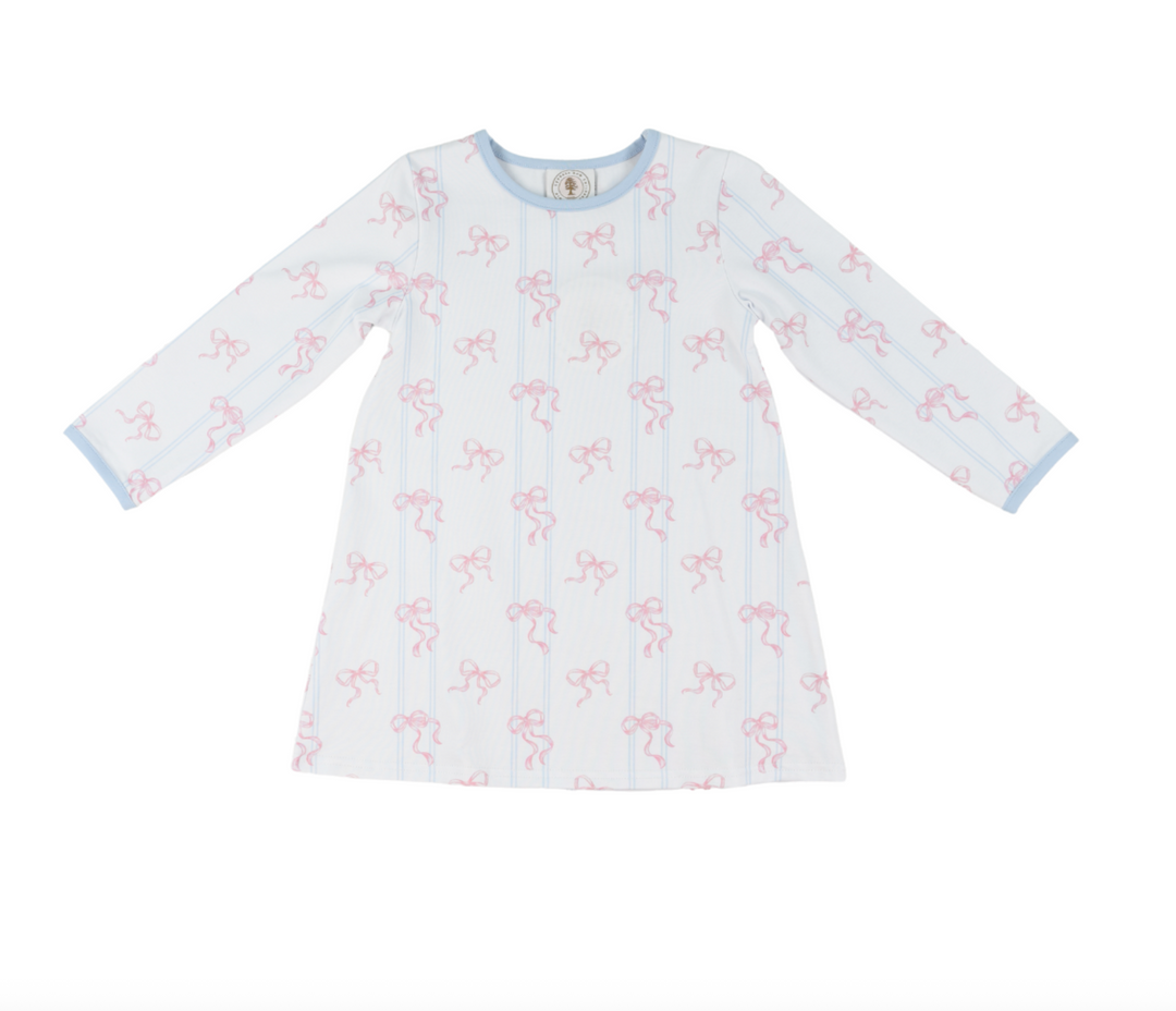 Bowtiful Girls Swing Dress - Cypress Row