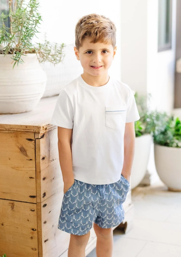 Boys' Rustic Antlers Pajama Set - Lila & Hayes