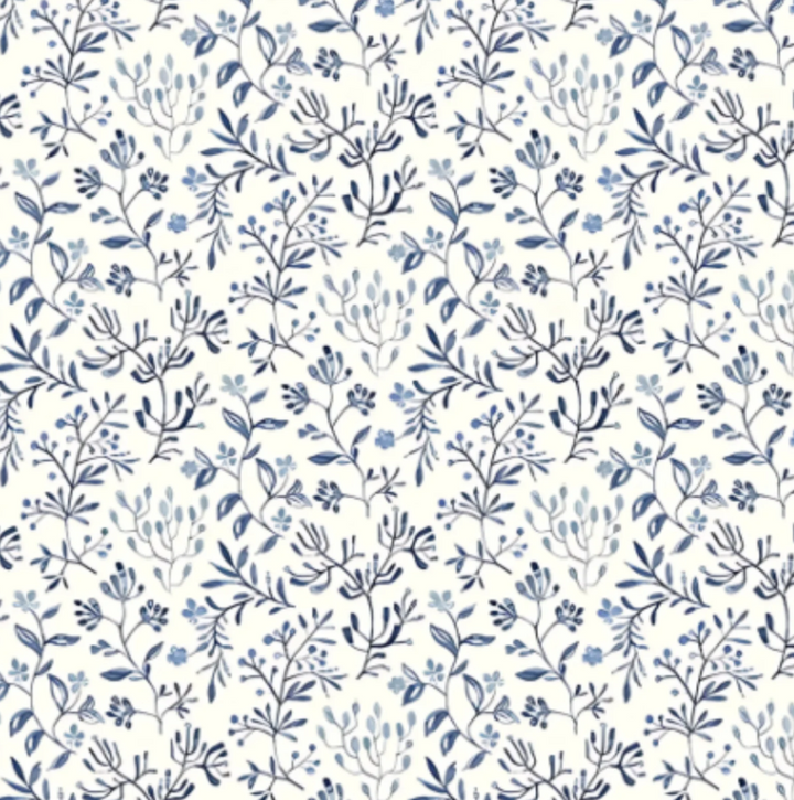 Long Sleeve Collared Bubble in Navy Floral - Oak Lane