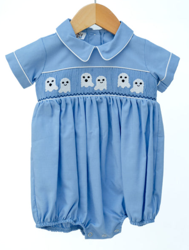 Blue Smocked Ghost Bubble - Ruth & Ralph