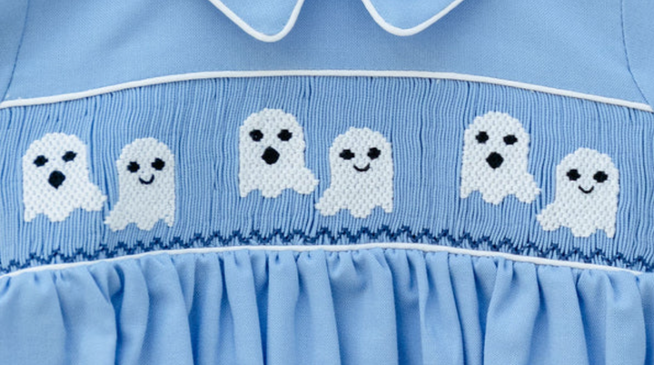Blue Smocked Ghost Bubble - Ruth & Ralph