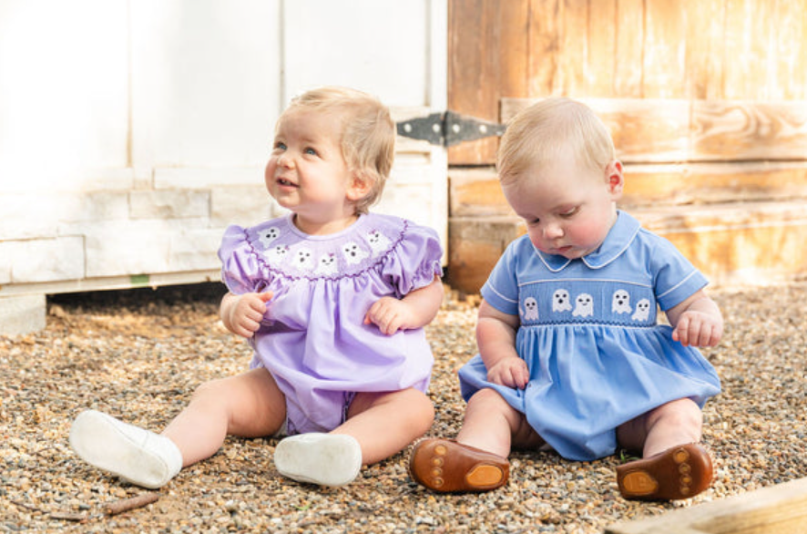 Blue Smocked Ghost Bubble - Ruth & Ralph