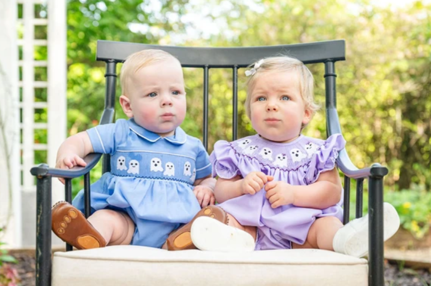 Blue Smocked Ghost Bubble - Ruth & Ralph