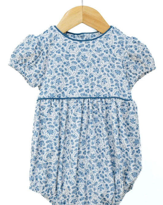 Ghost Floral Print Pima Cotton Bubble - Ruth & Ralph