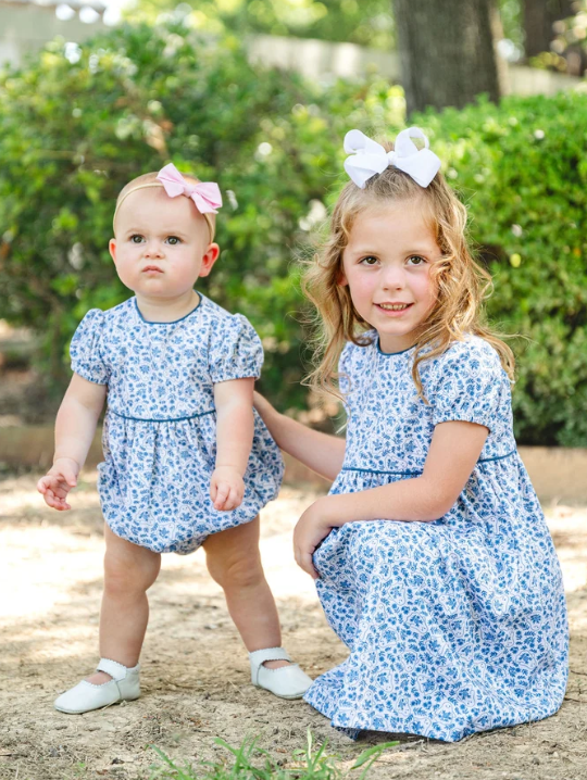 Ghost Floral Print Pima Cotton Bubble - Ruth & Ralph