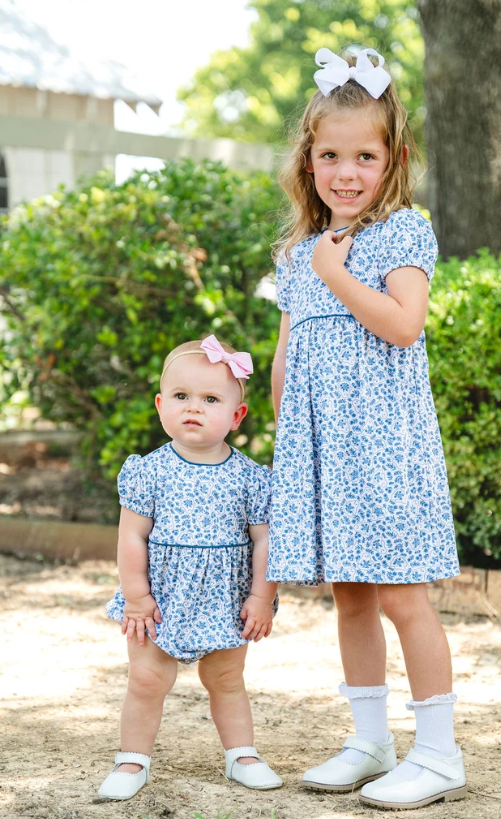 Ghost Floral Print Pima Cotton Bubble - Ruth & Ralph