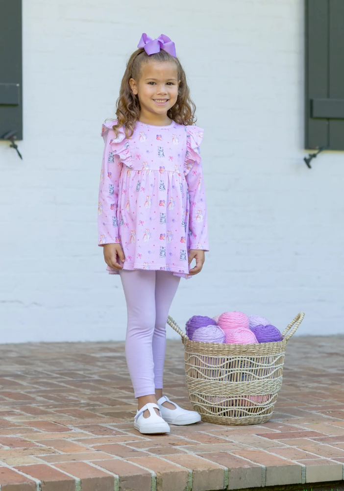 Fluffy Cat Friends Pant Set - Trotter Street Kids