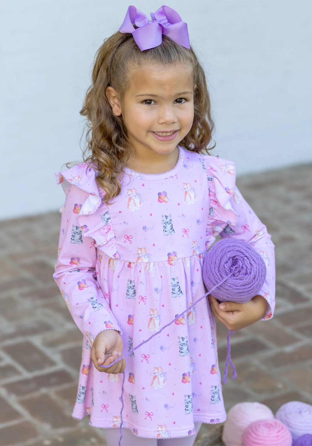 Fluffy Cat Friends Pant Set - Trotter Street Kids