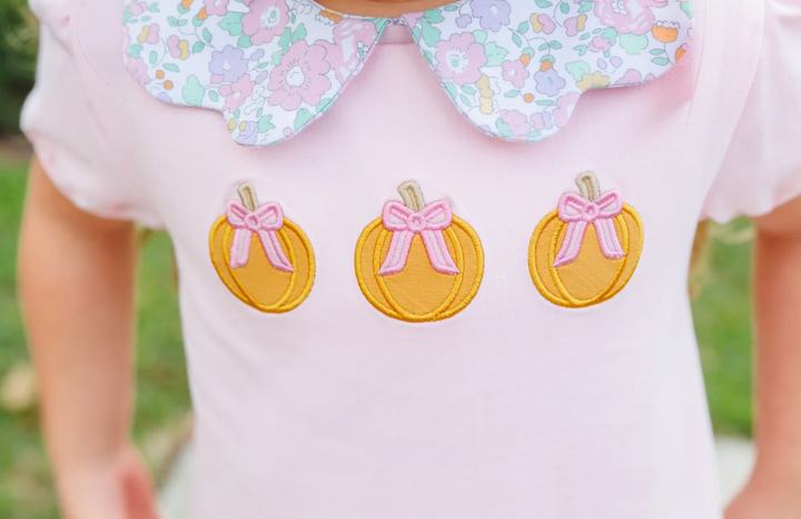 Pumpkin Floral Short Set - Trotter Street Kids