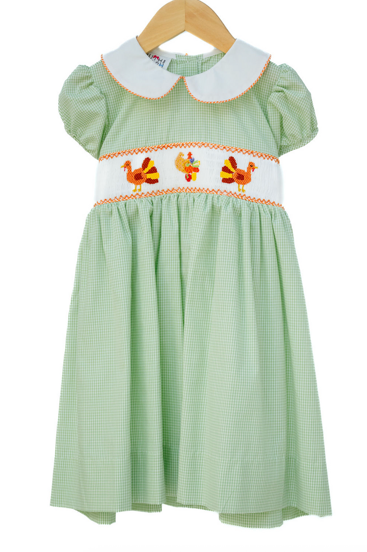 Smocked Thanksgiving Dress - Ruth & Ralph