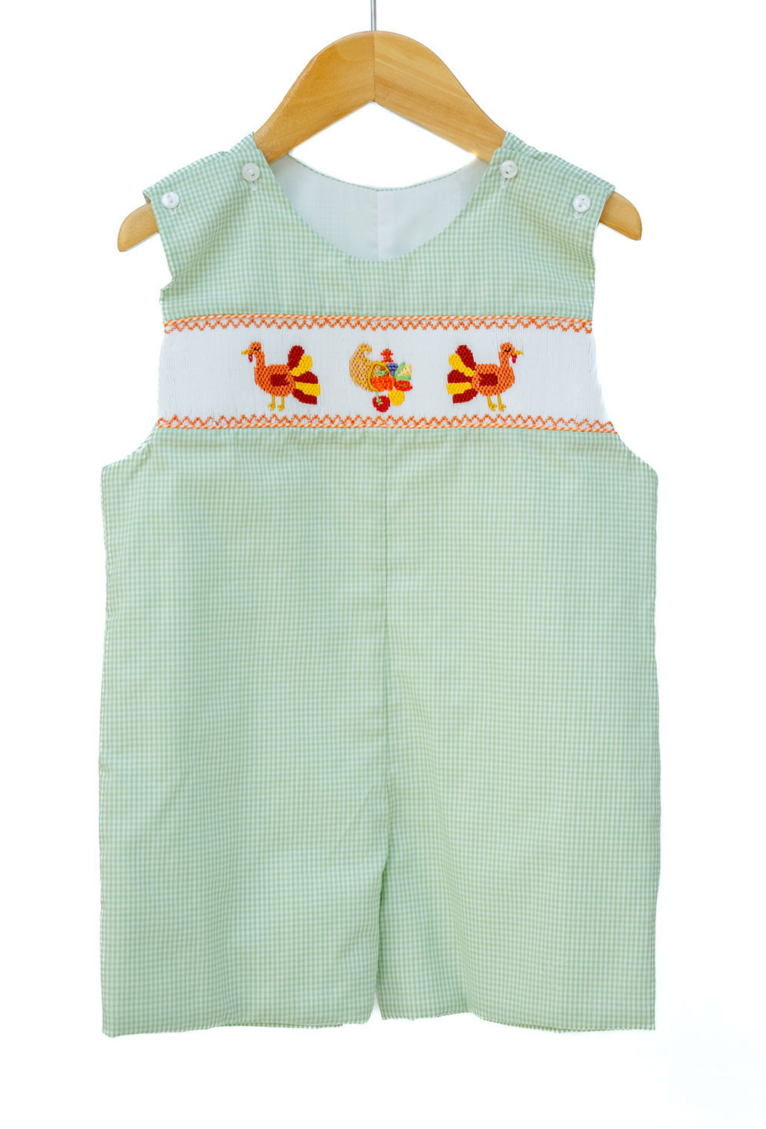 Boys Smocked Thanksgiving Jon Jon - Ruth & Ralph